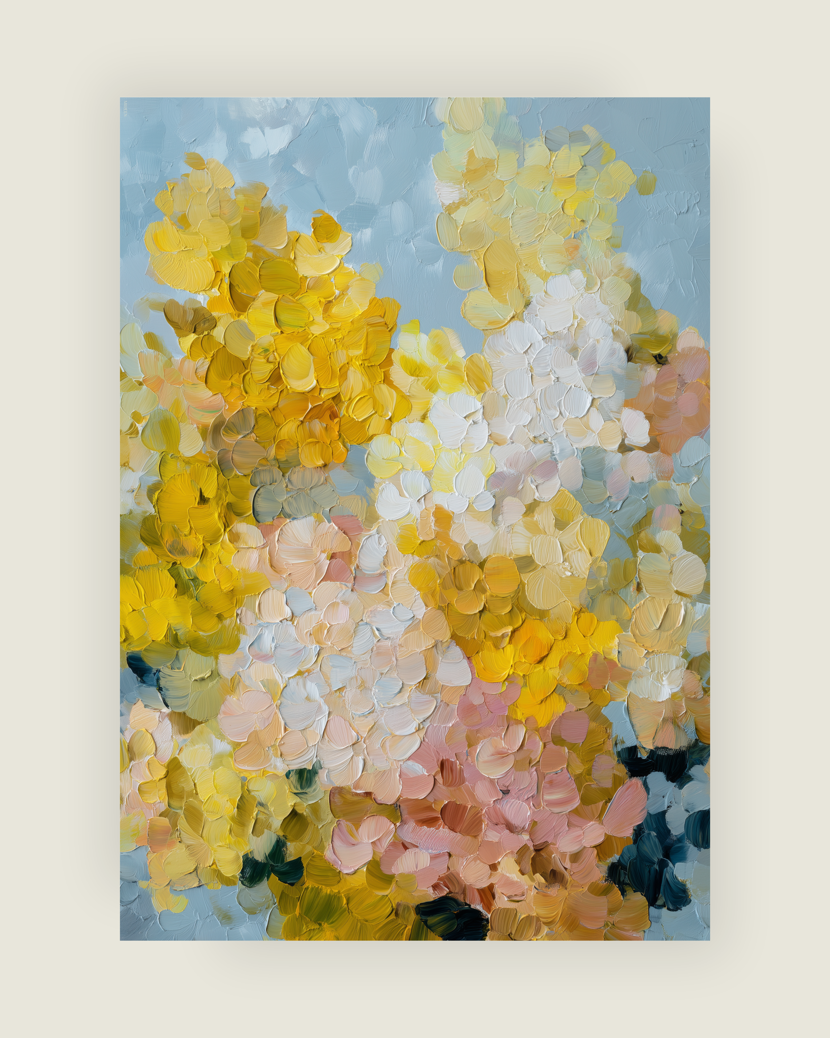 Soft Bloom Field Poster