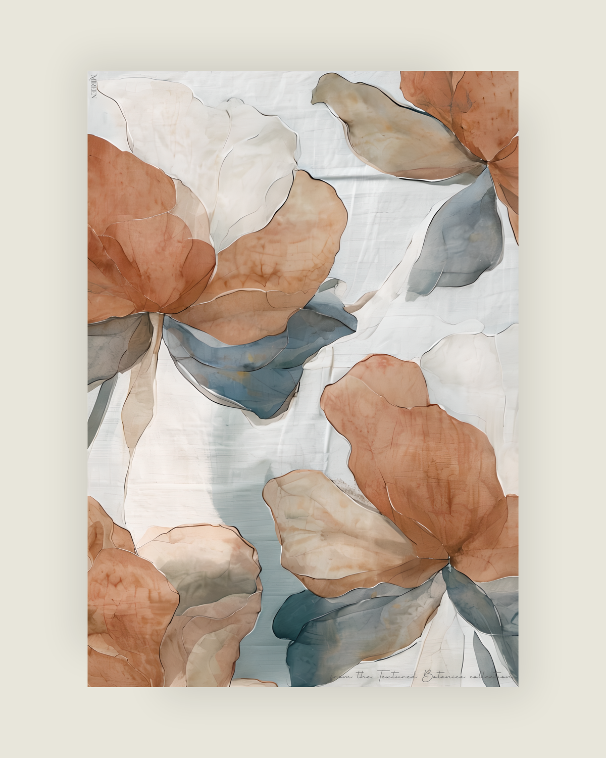Rust Peonies II poster