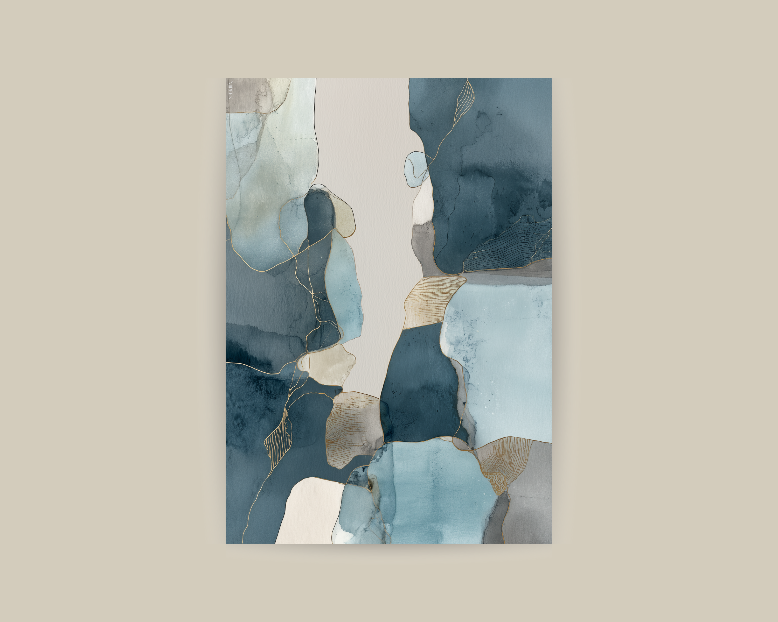 Flow in Blue NO.3 Print