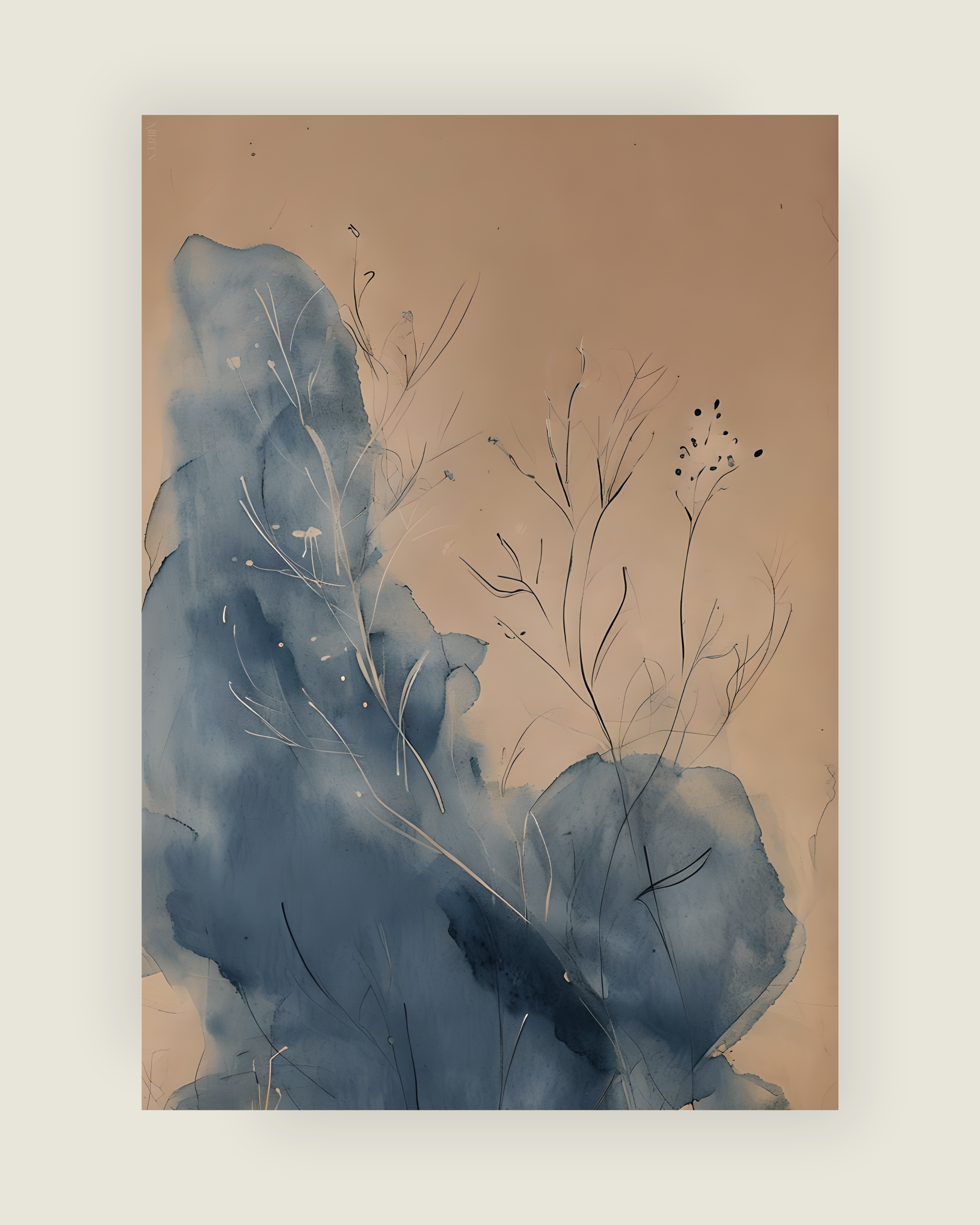 Nature in blue no.1 poster