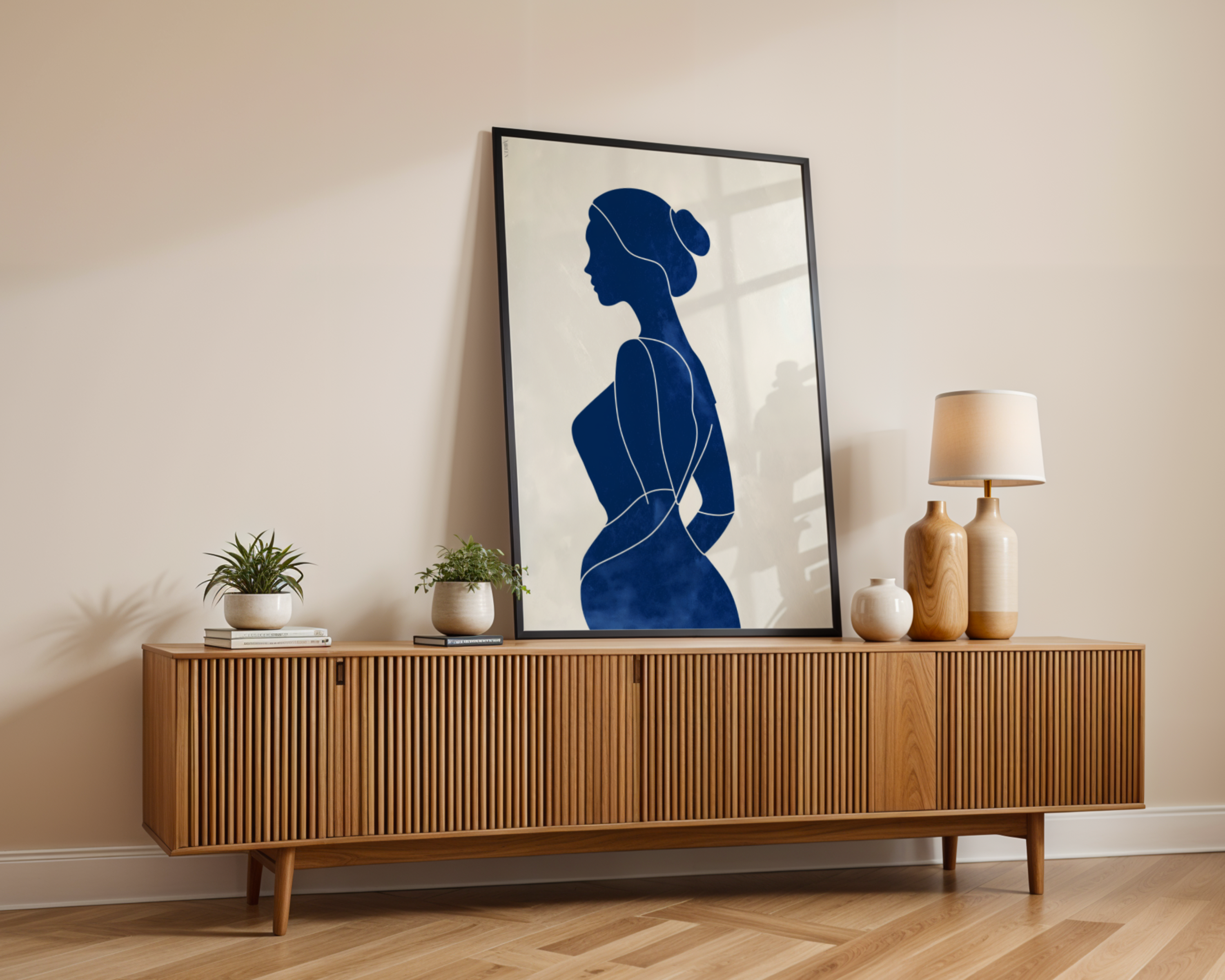 Blue Contours NO.2 Print