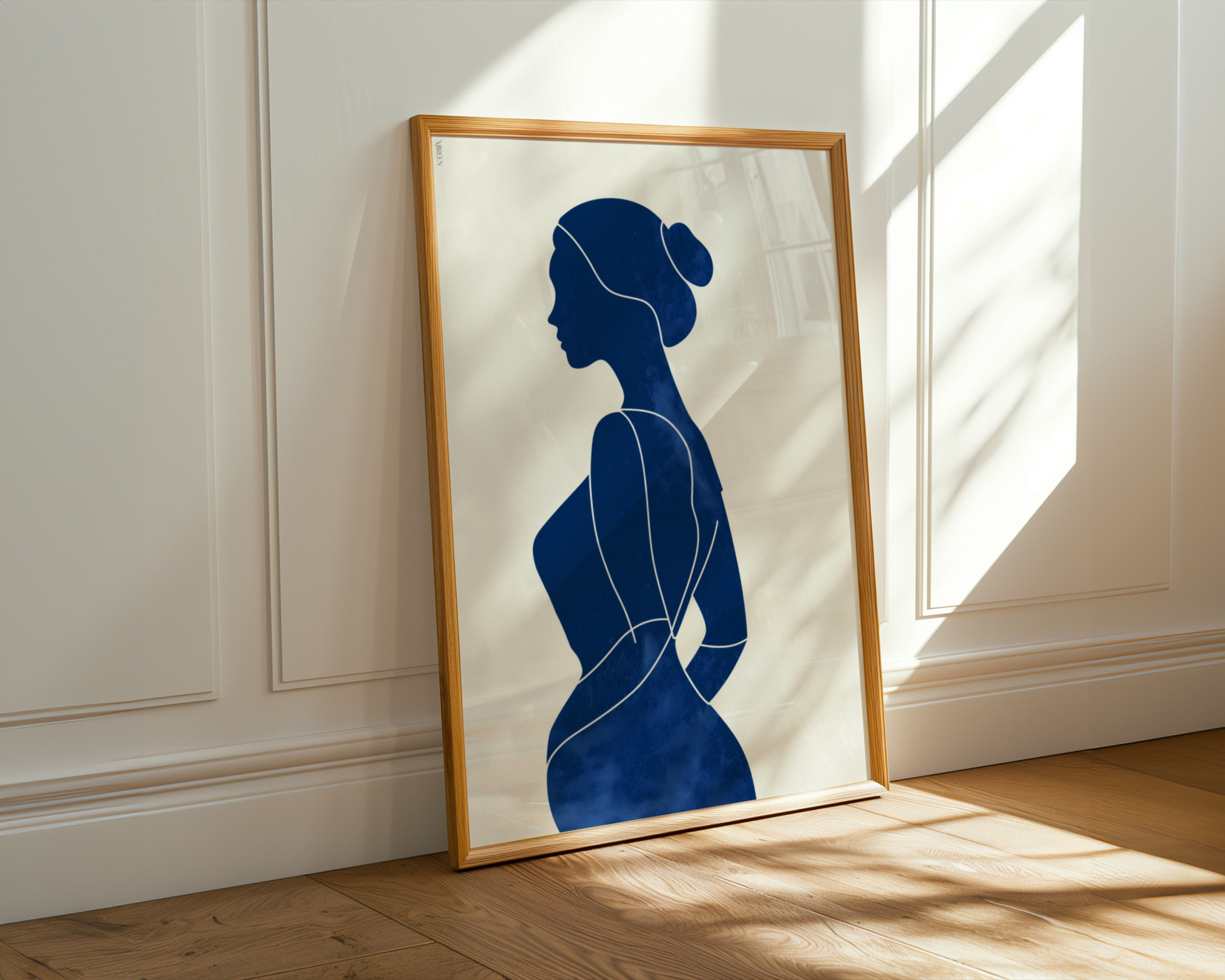 Blue Contours NO.2 Print