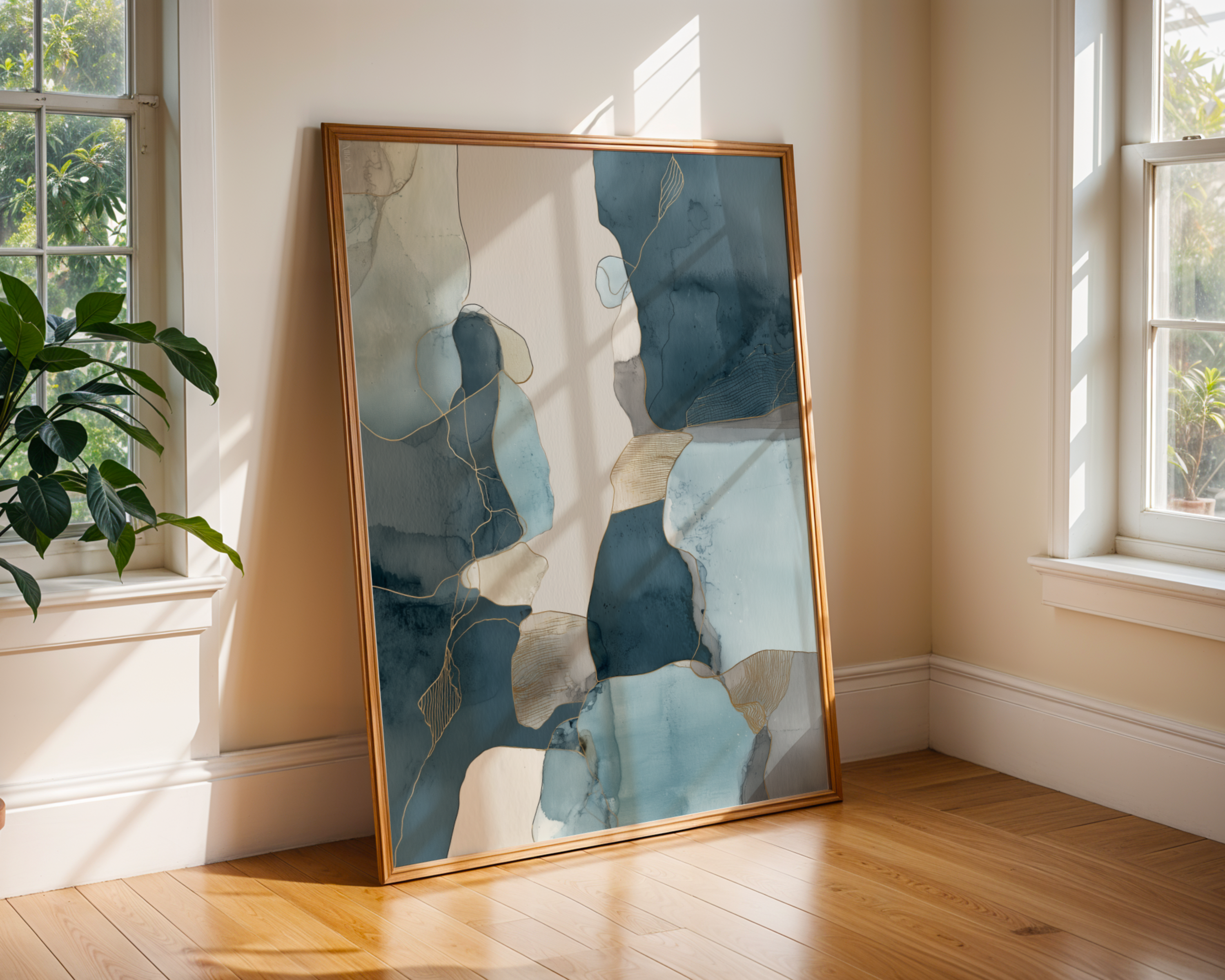 Flow in Blue NO.3 Print