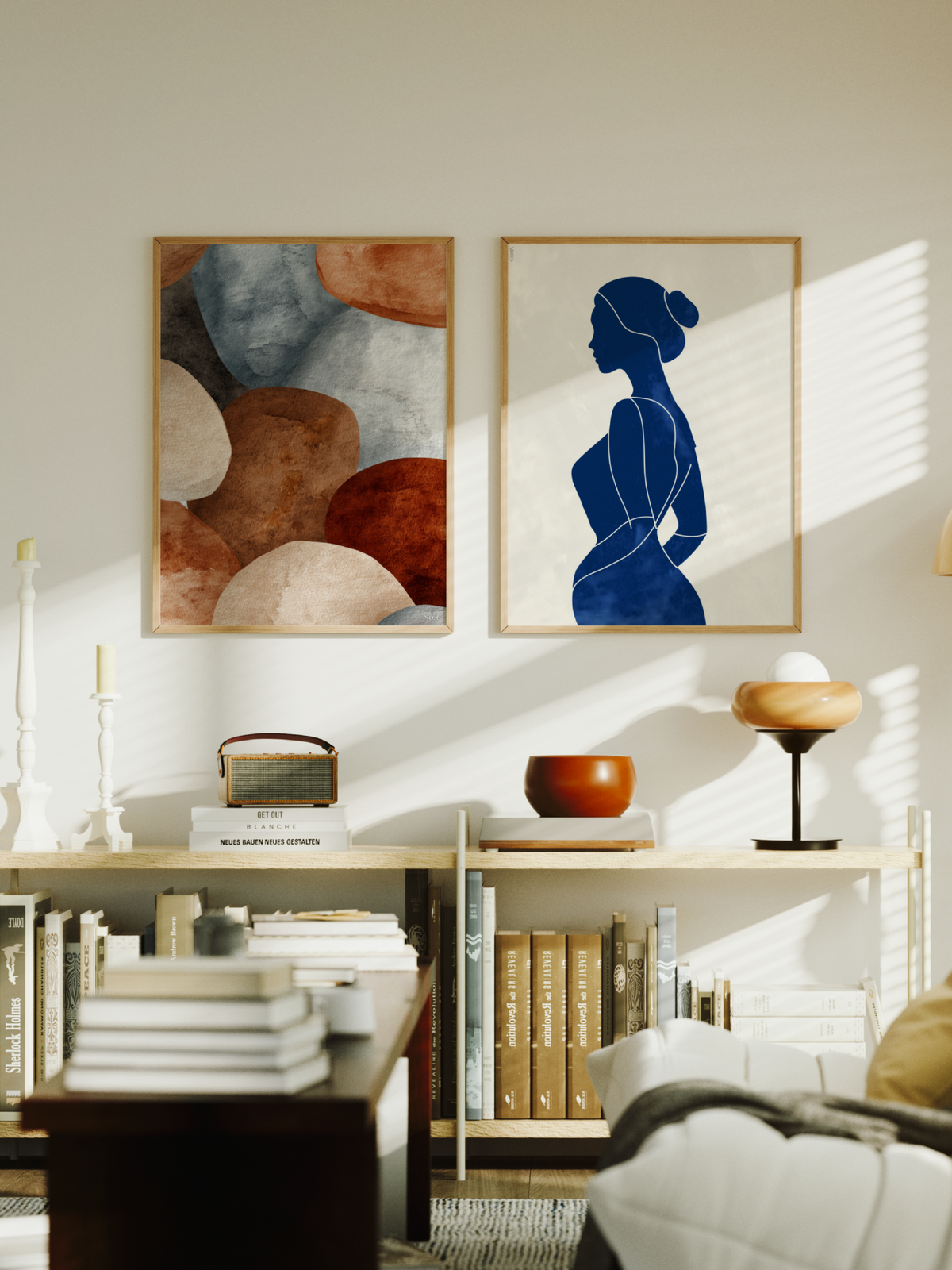 Blue & Rust Posterpaket