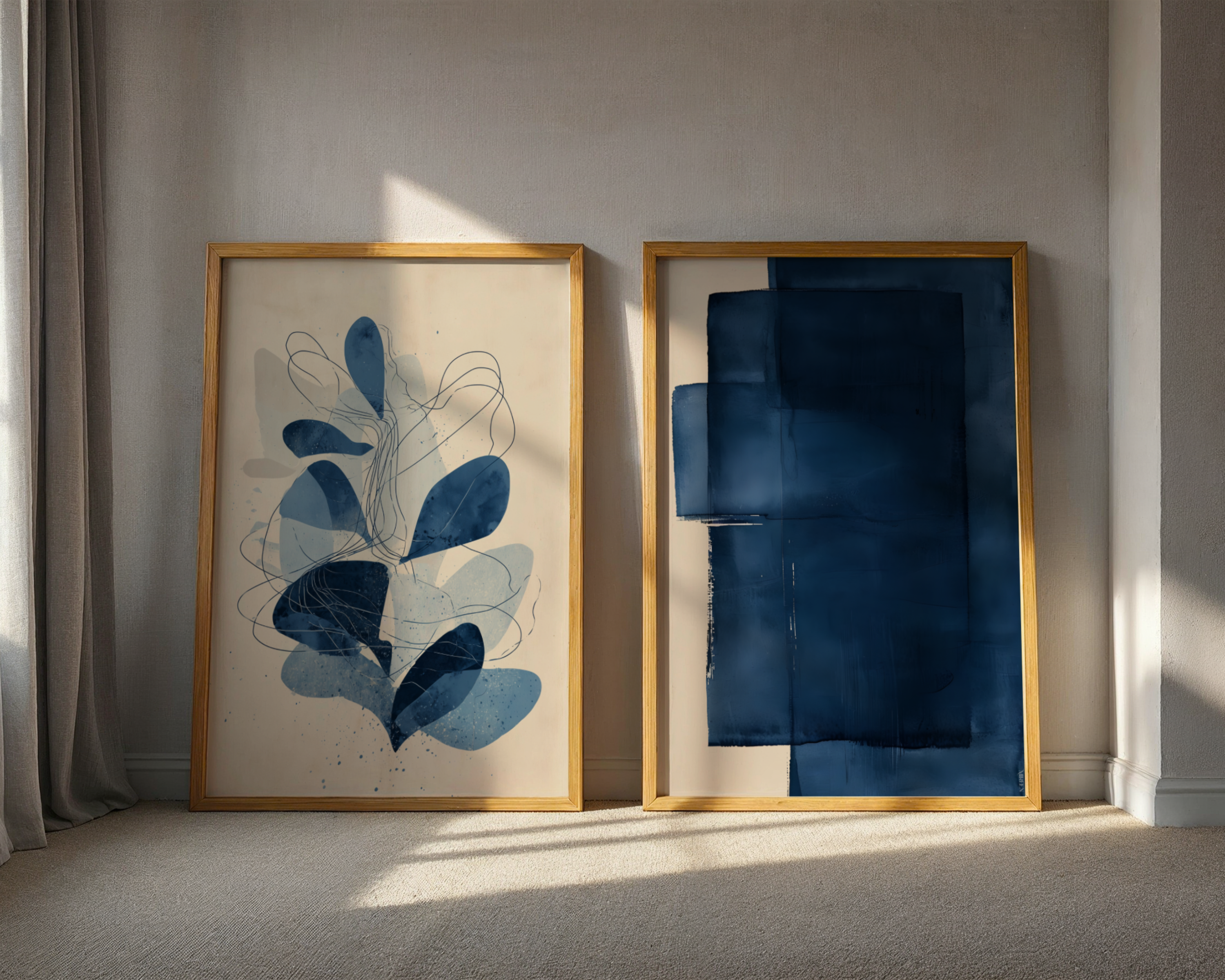 Nature in blue & Block and balance pairing