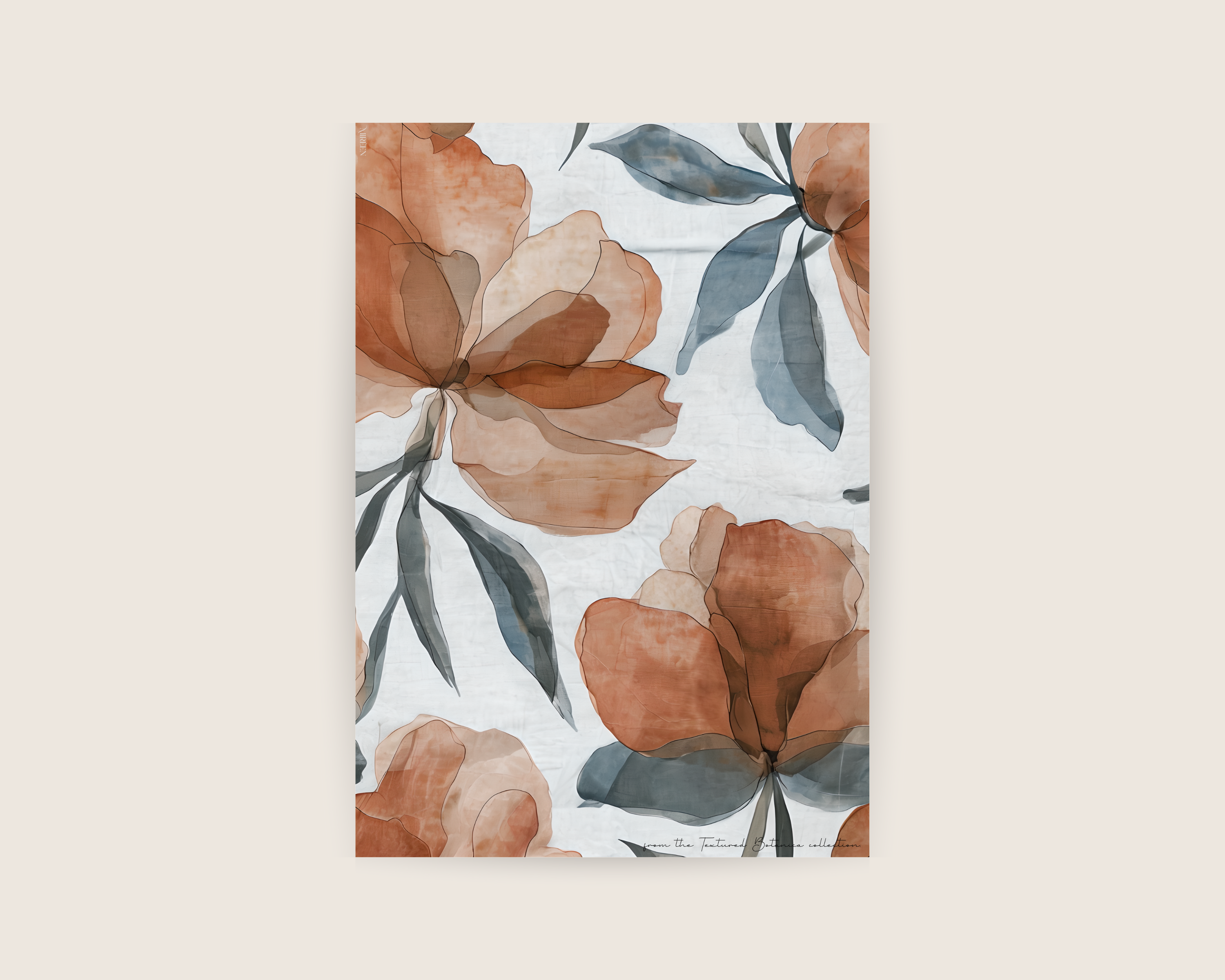 Rust Peonies Print
