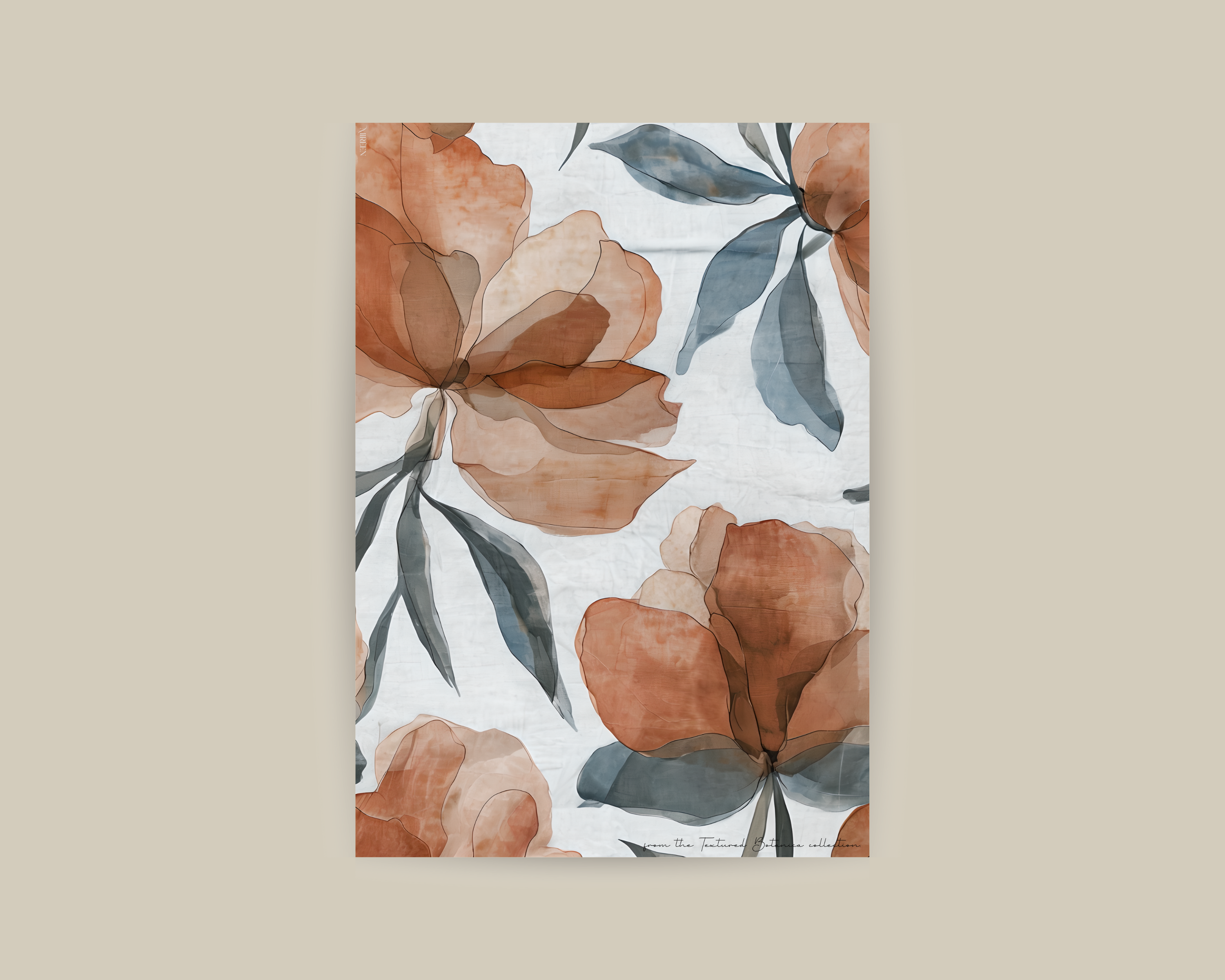 Rust Peonies Print