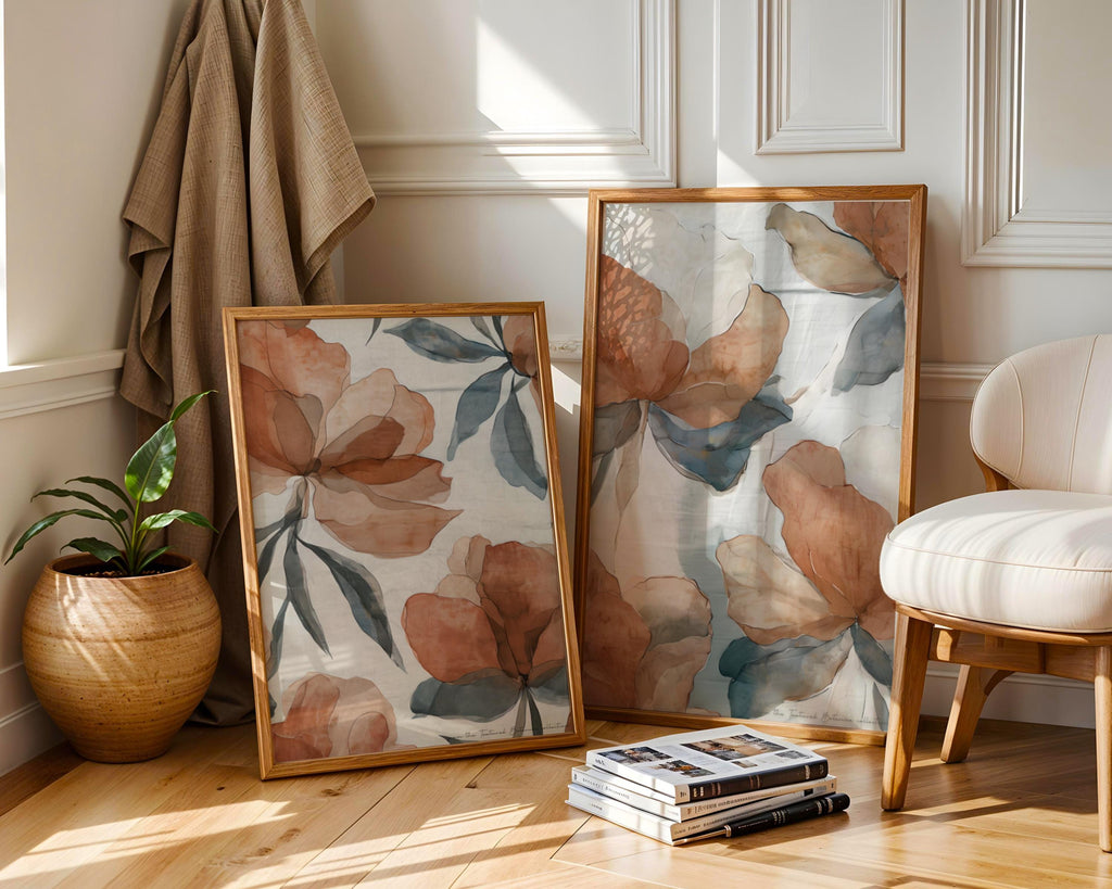 Rust Peonies Print