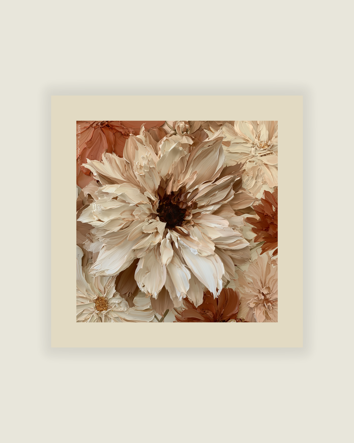 Cream Bloom Print