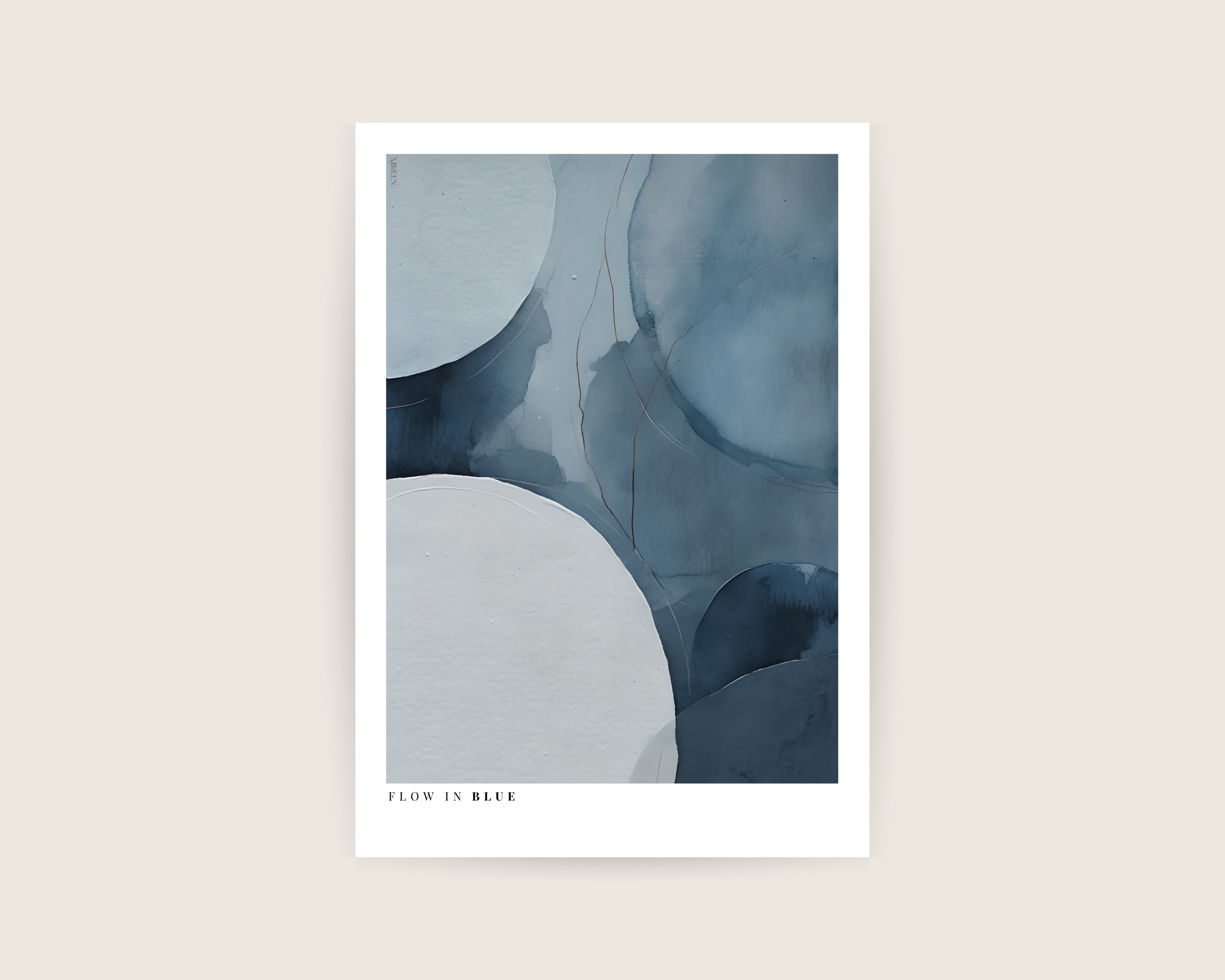 Flow in blue no.1 Print
