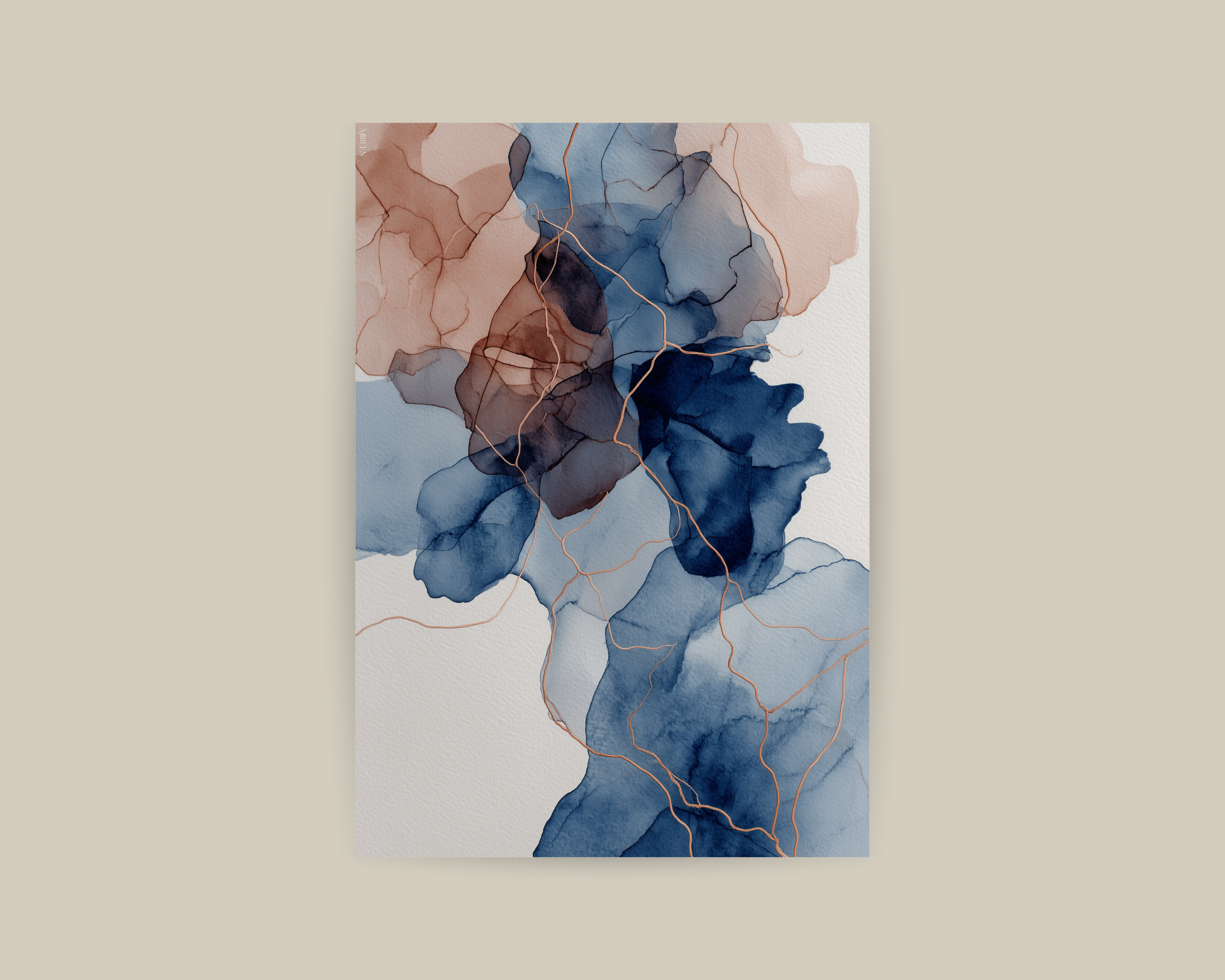 Flow in Blue NO.2 Print
