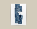 Blue contours No.1 Poster