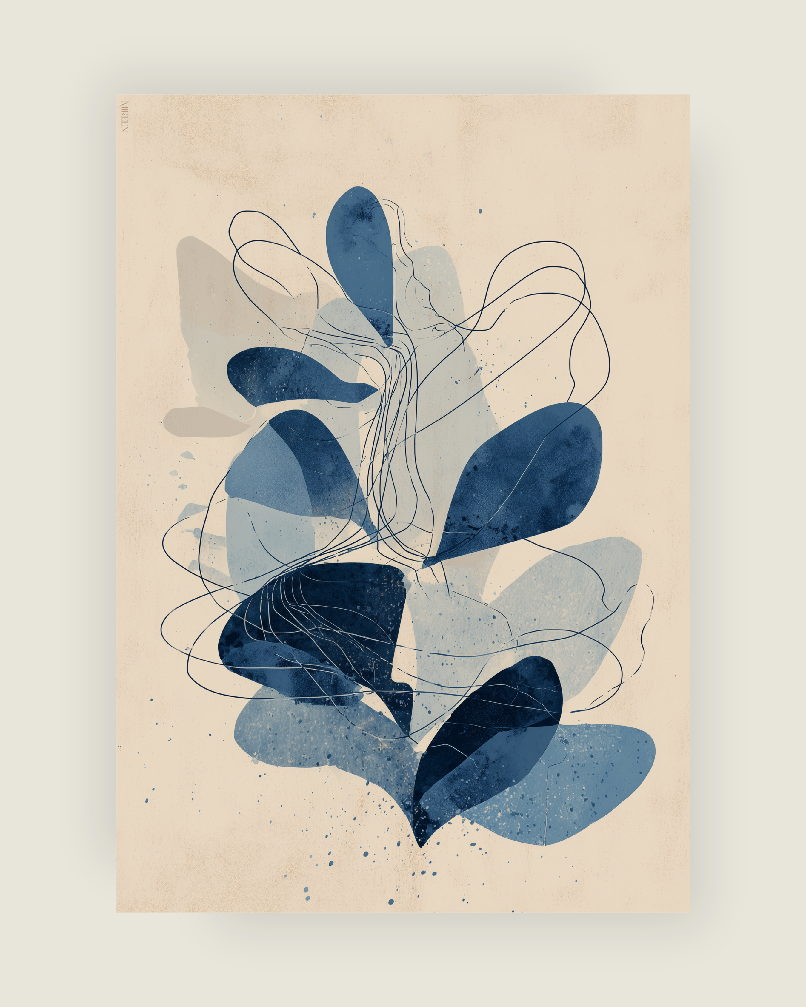 Nature in blue no.2 poster