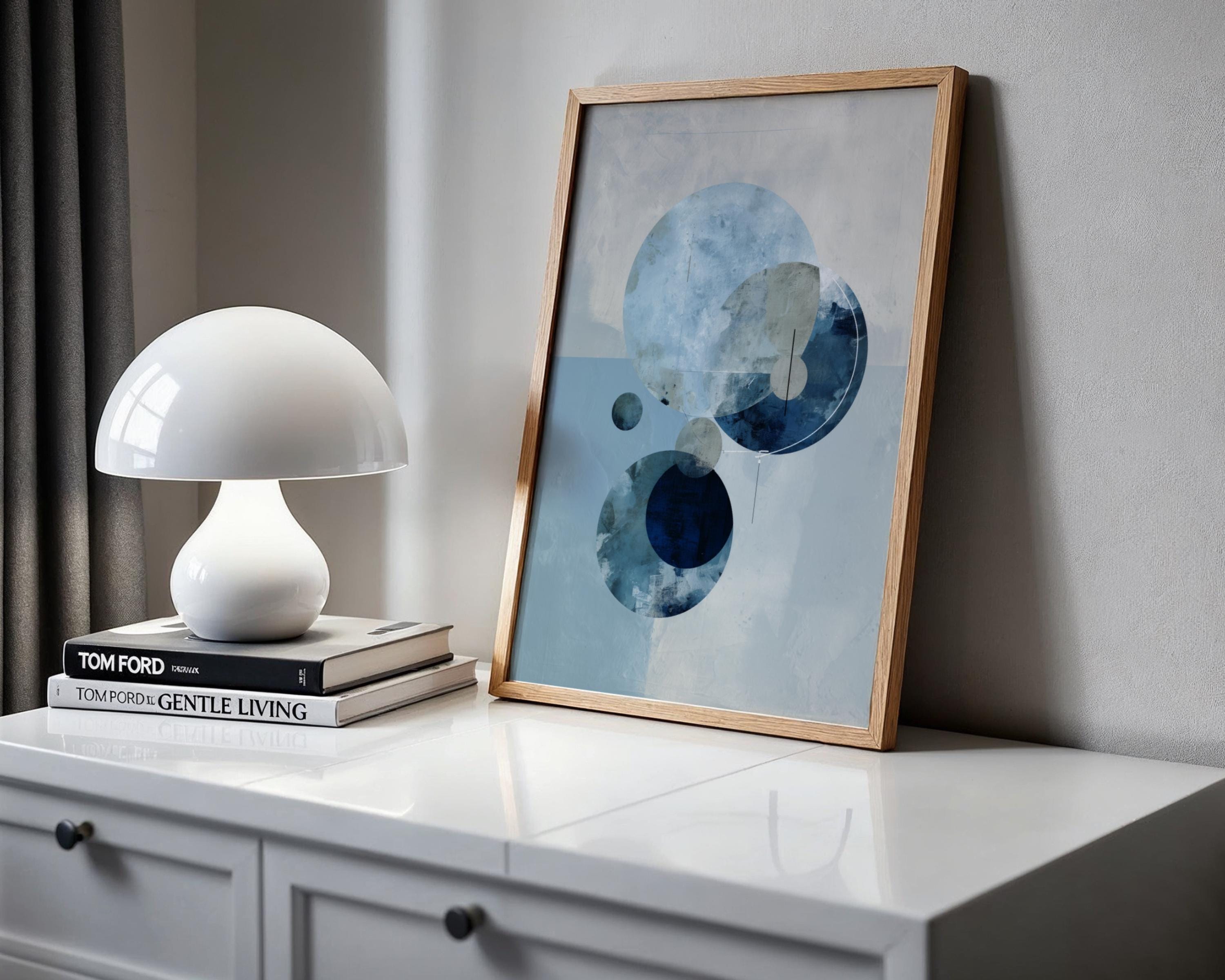 Circles in Blue No.1 Print