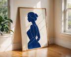 Blue contours No.2 Poster