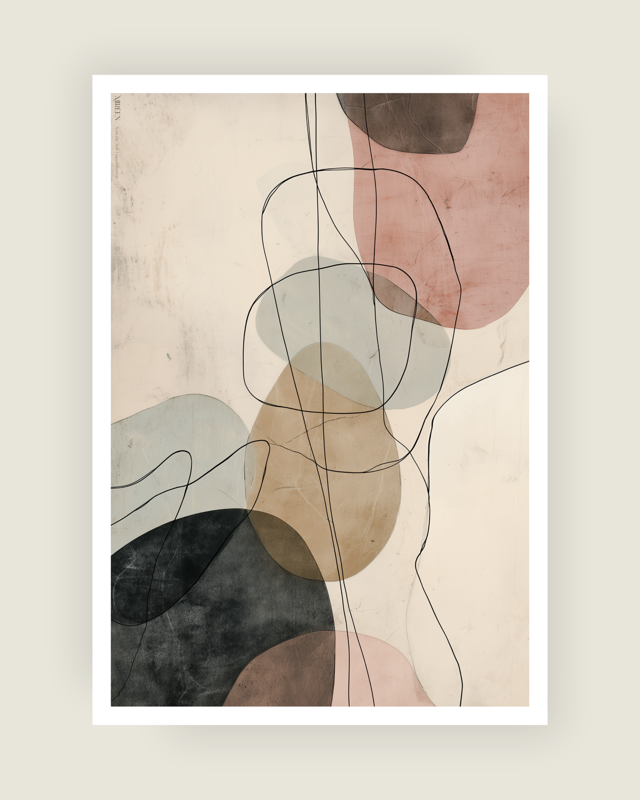 Soft lines no.1 poster