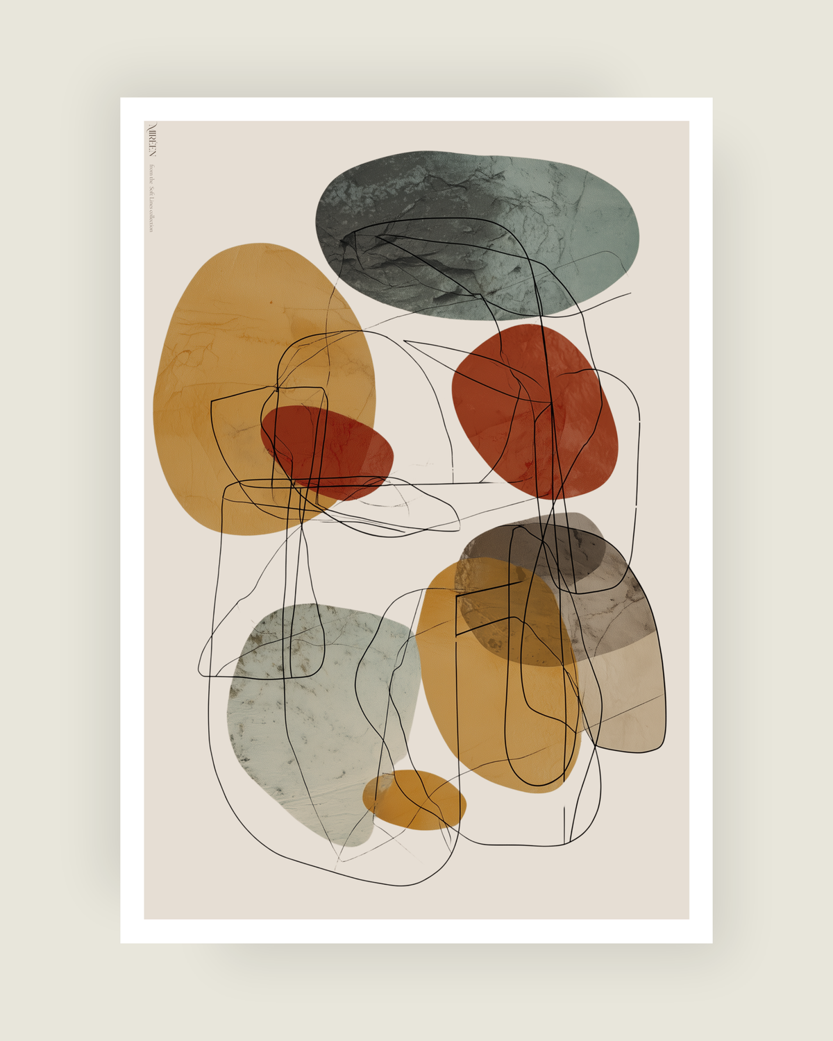 Soft lines no.4 poster