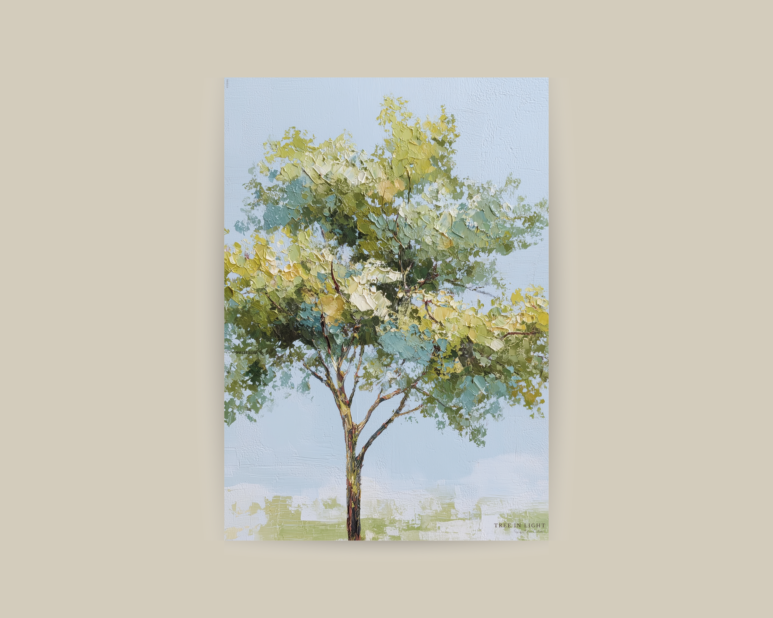 Tree in Light Print