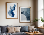 Blue contours NO.4 Print