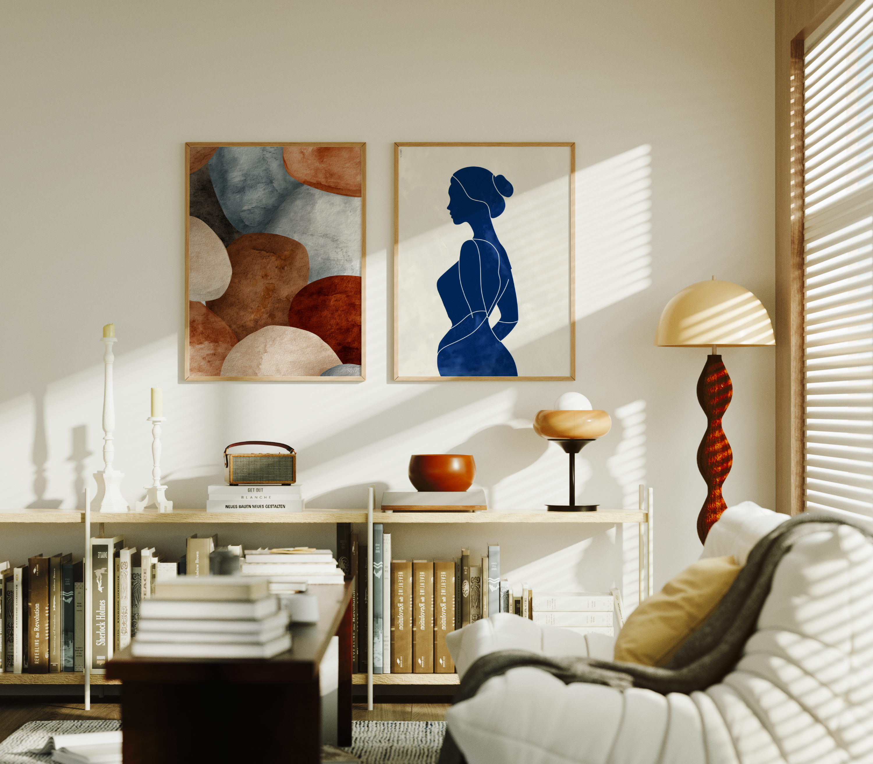 Blue & Rust Poster Pack
