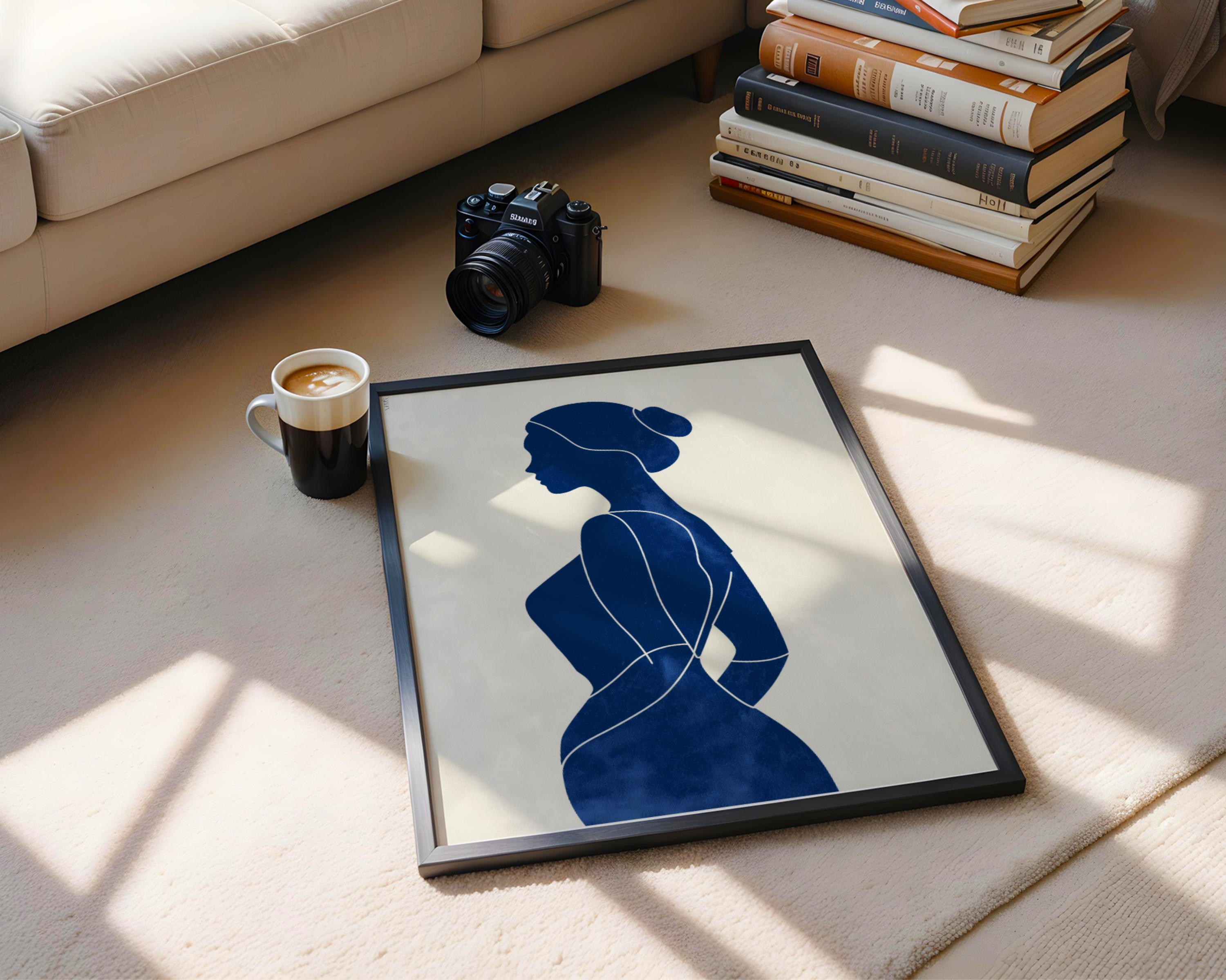 Blue contours No.2 Print