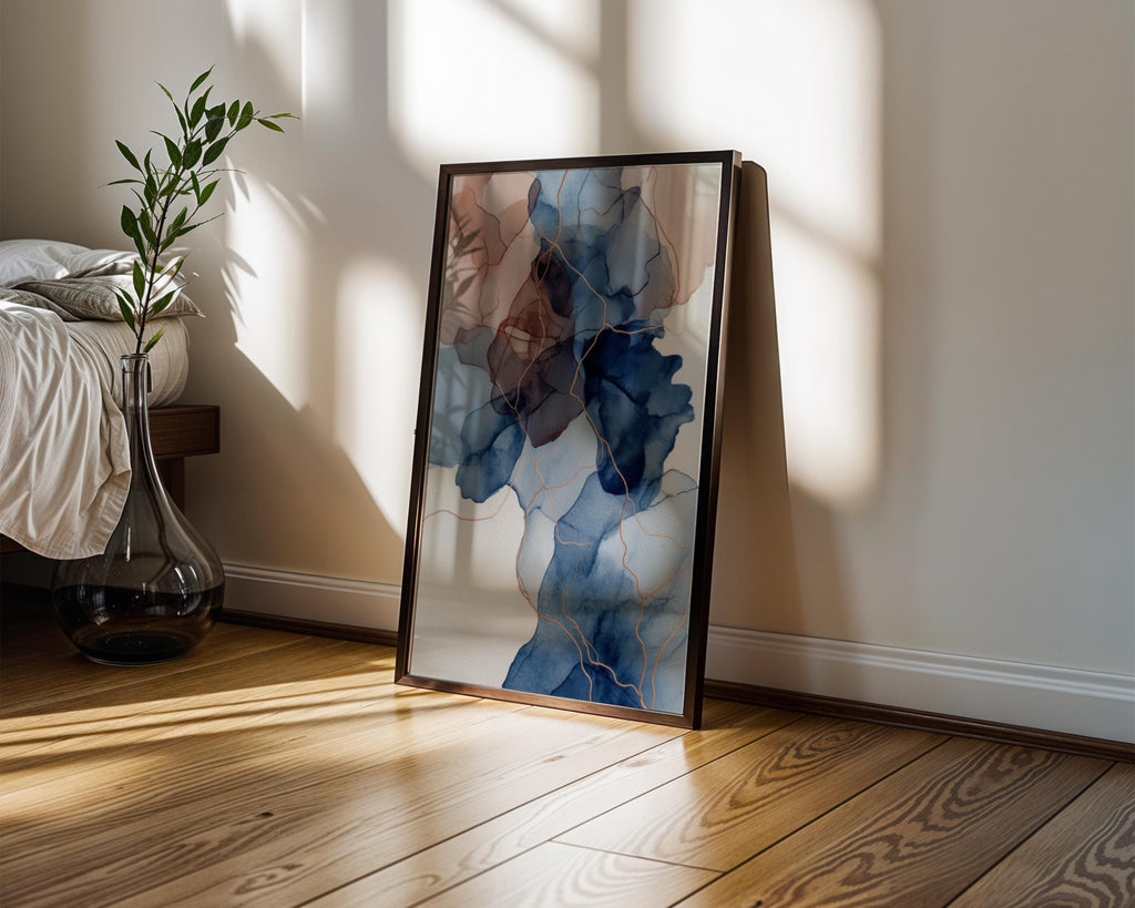 Flow in blue No.2 Print