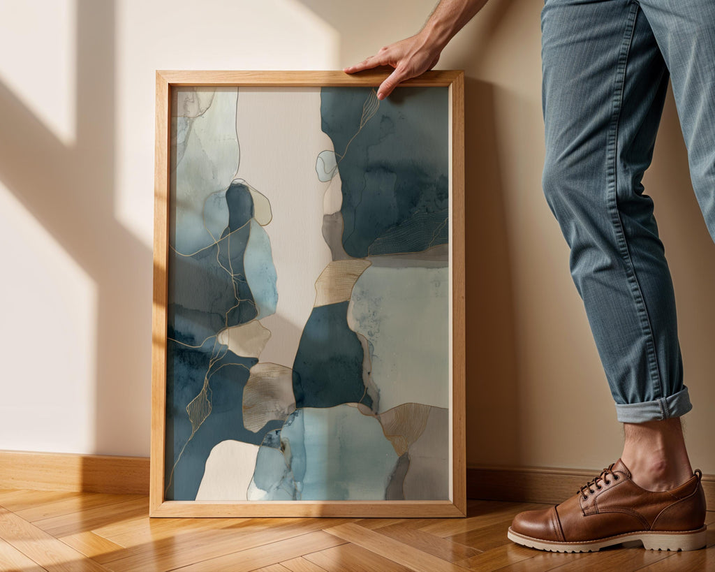 Flow in blue No.3 Print