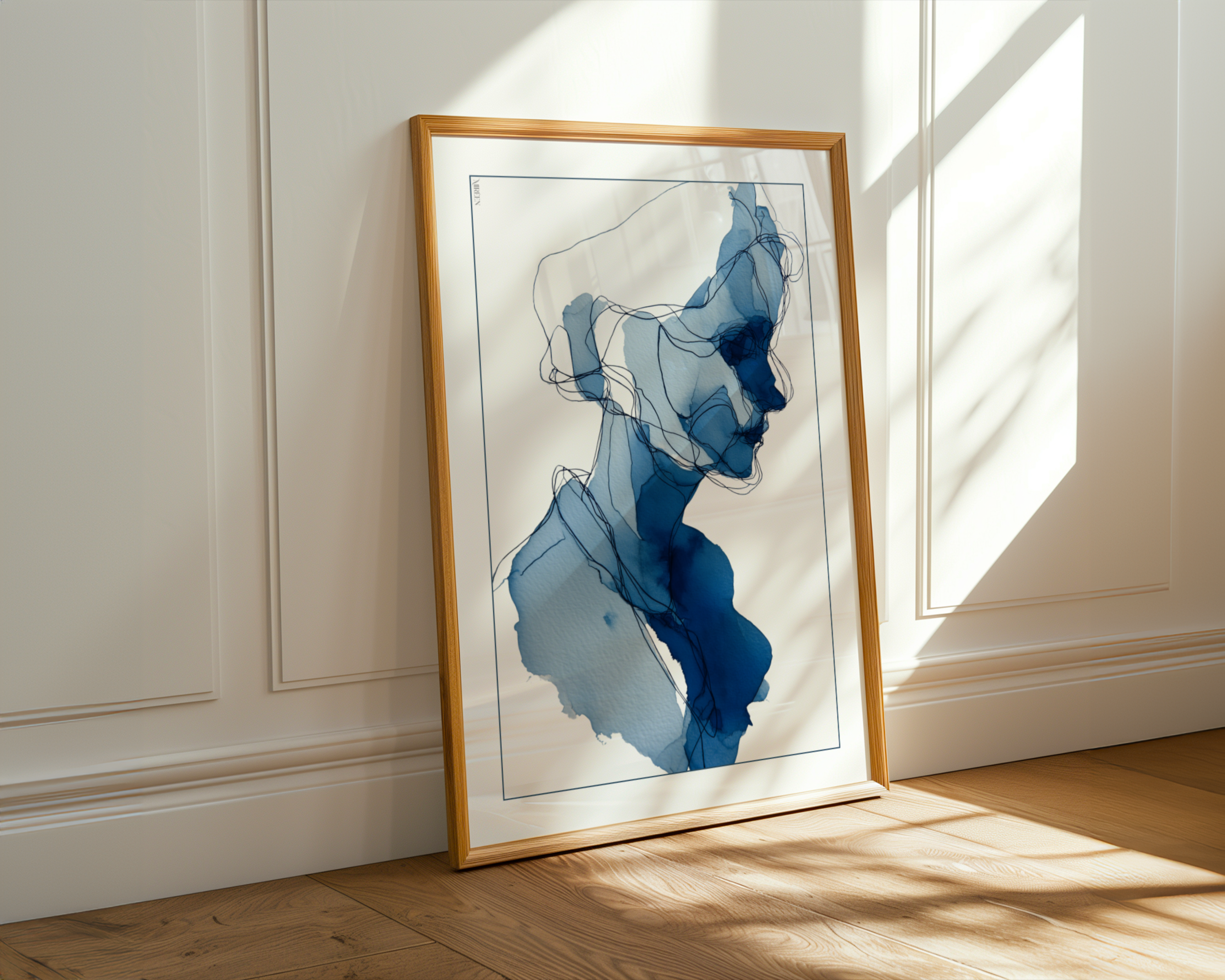 Blue contours NO.4 Print