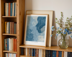 Blue Contours NO.5 Print