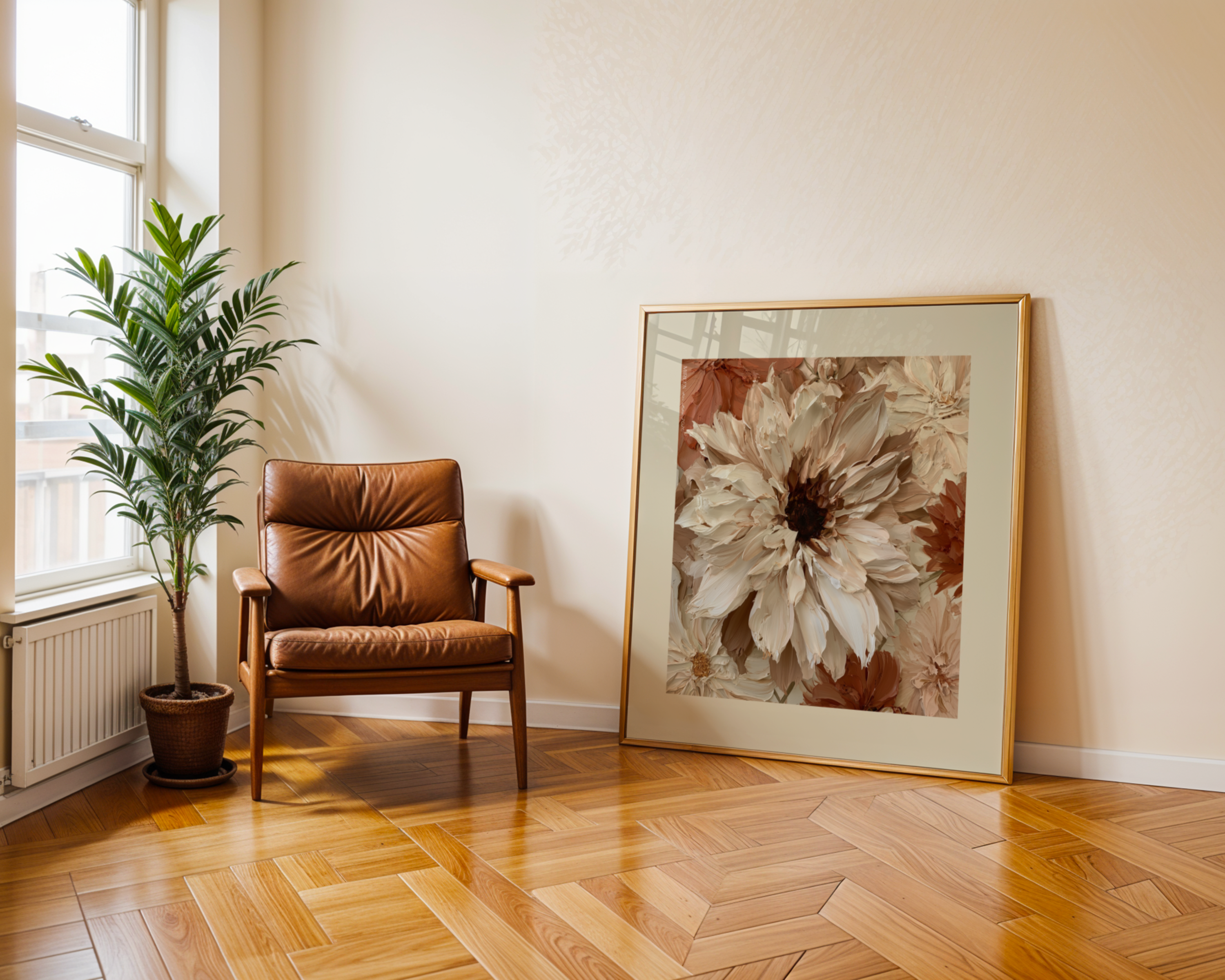 Cream Bloom Print