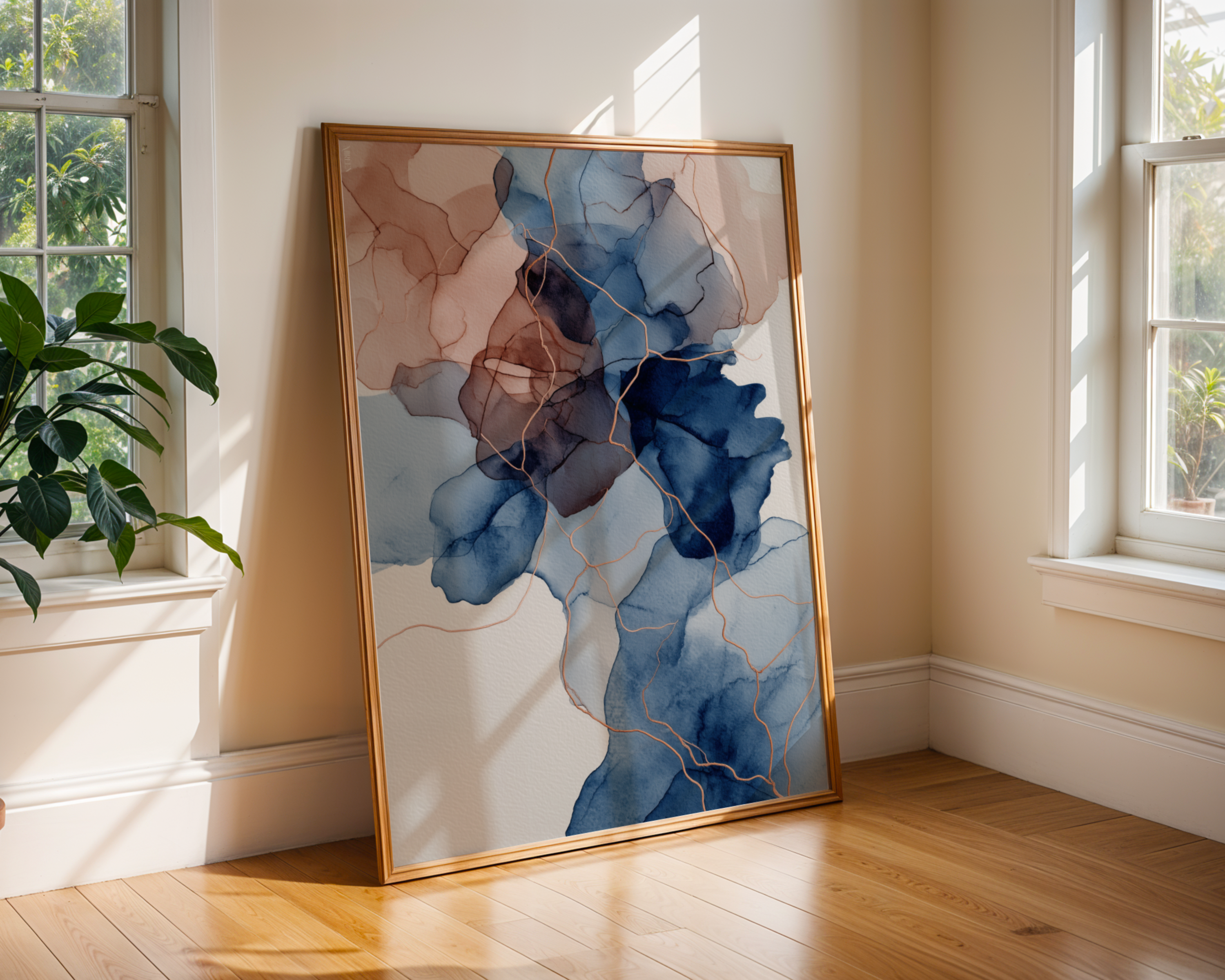 Flow in Blue NO.2 Print