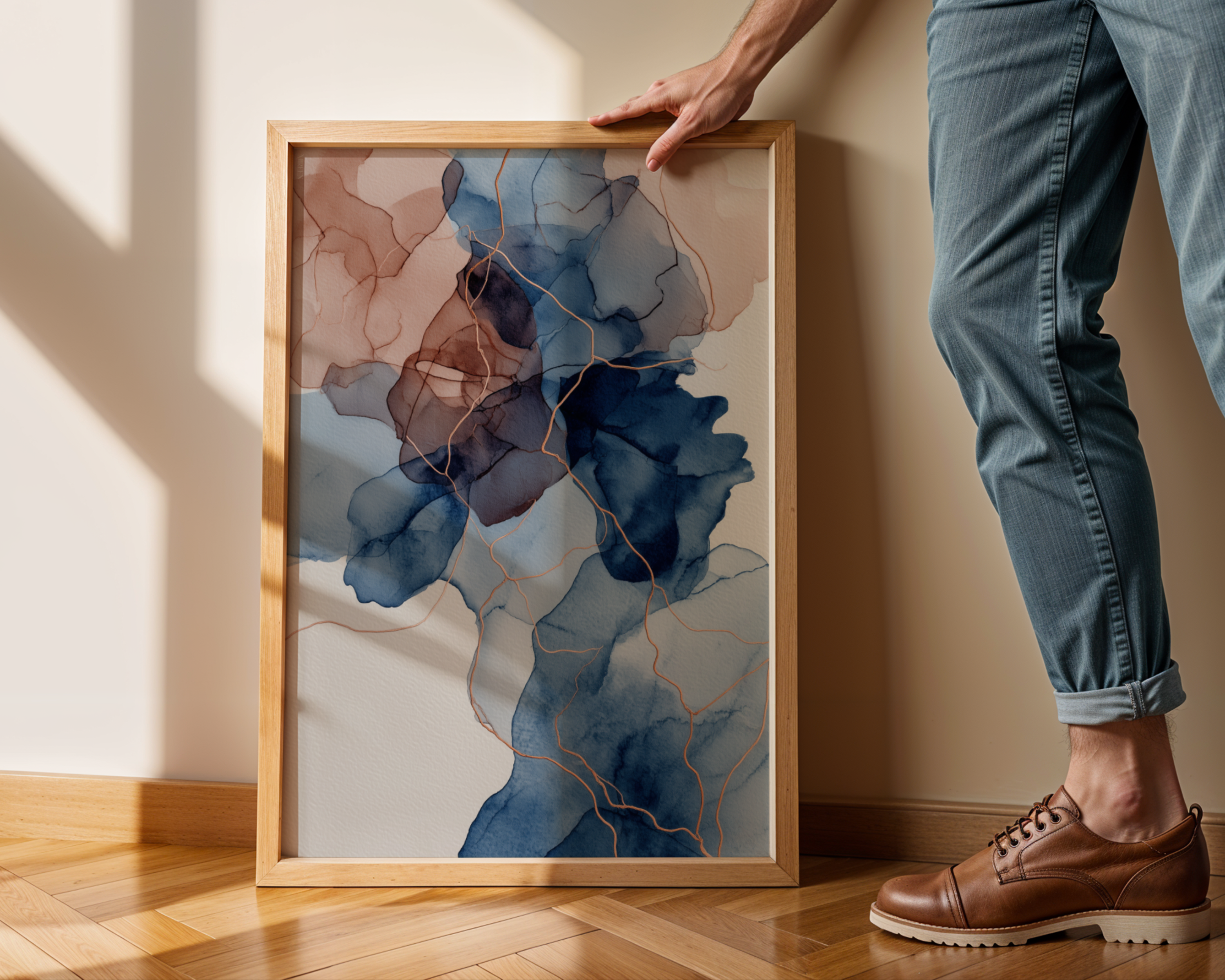 Flow in Blue NO.2 Print
