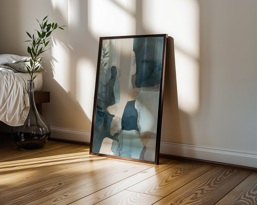 Flow in blue No.3 Poster