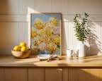 Golden Blossom Field Print