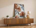 Rust Peonies poster
