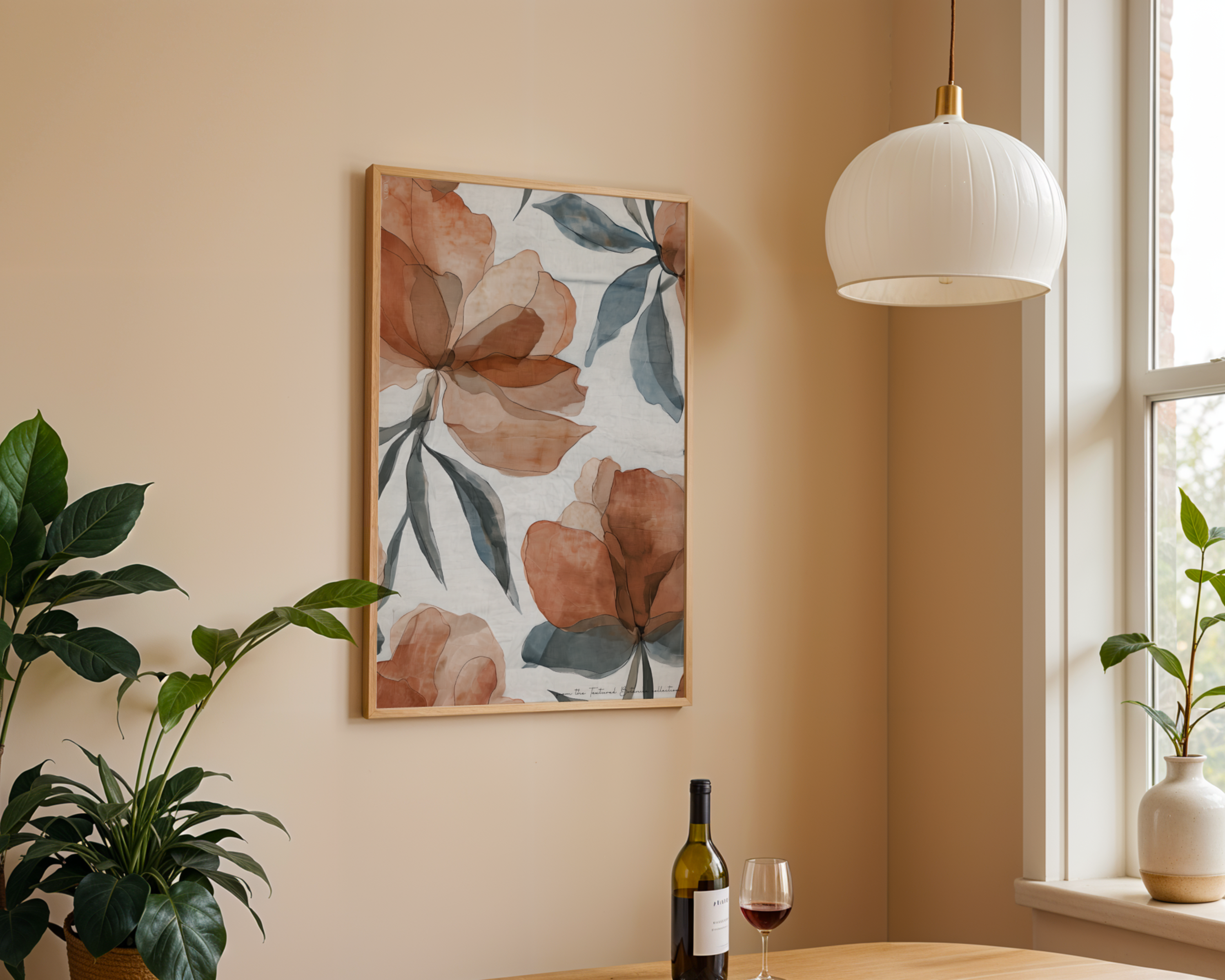 Rust Peonies Print