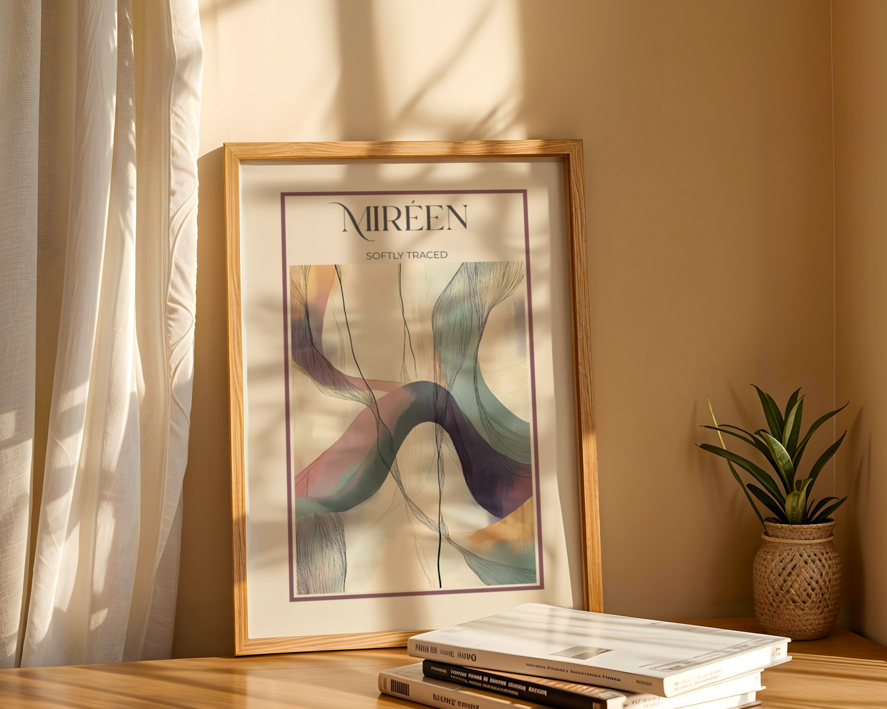 Softly traced Print